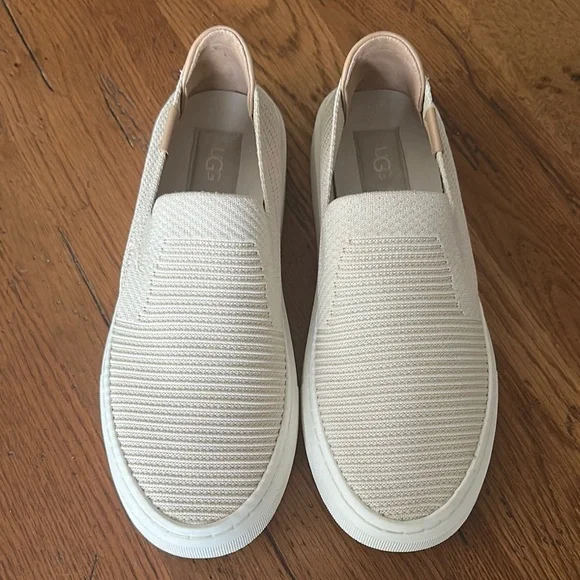UGG Cream Loafers & Slip-Ons WMNS) UGG SlipOn Comfortable Loafers  main image 4
